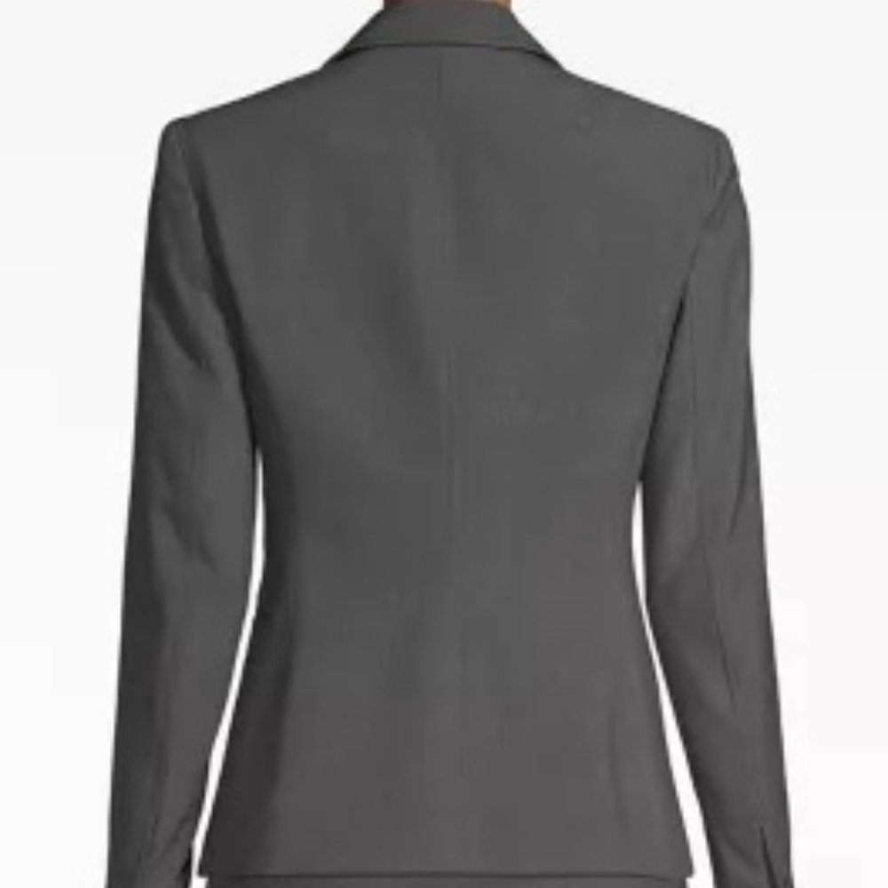 Anne Klein Melange Notch Collar One Button Jacket - Picture 2 of 7
